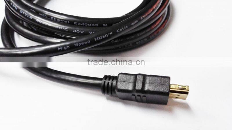 High speed hdmi cable with lock professional manufacturer support 4K*2K