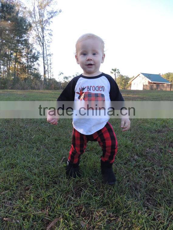 Christmas buffalo plaid toddler boy shirt