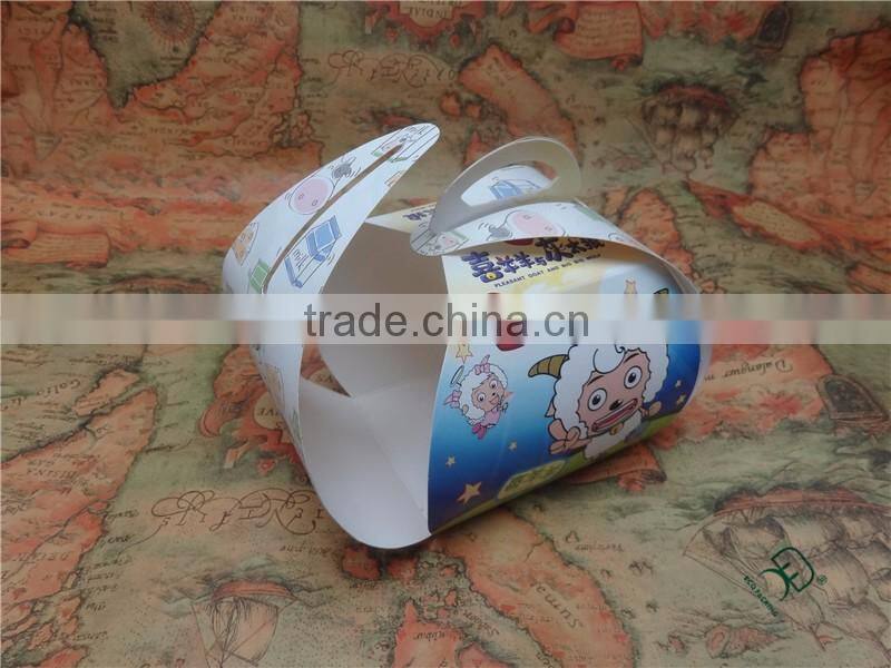 Cute design paper box for single cupcake