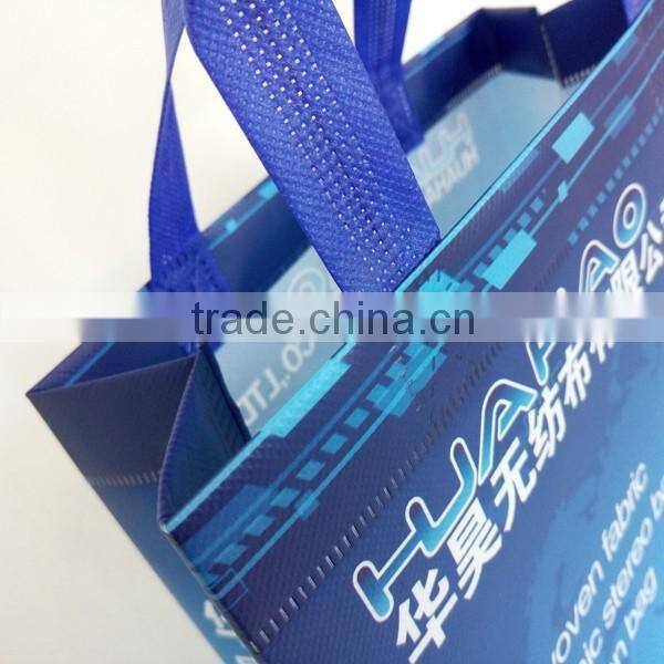 cheap laminated non woven heat pressed grocery shopping bags