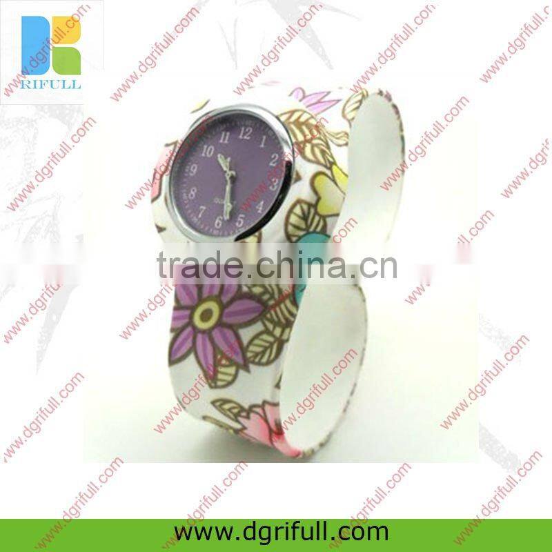 imprint silicon slap watch