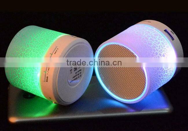 LED Portable Mini Bluetooth Speakers Wireless Smart Hands Free Speaker With FM Radio Support SD Card For iPhone Samsung A9