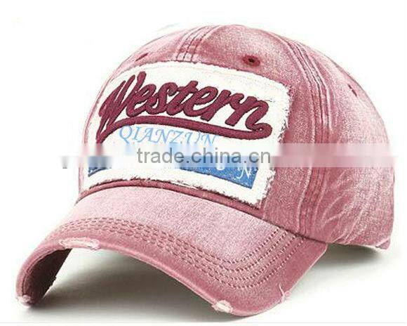 3D embroidery wholesale custom cowboy baseball hats for cheap sale