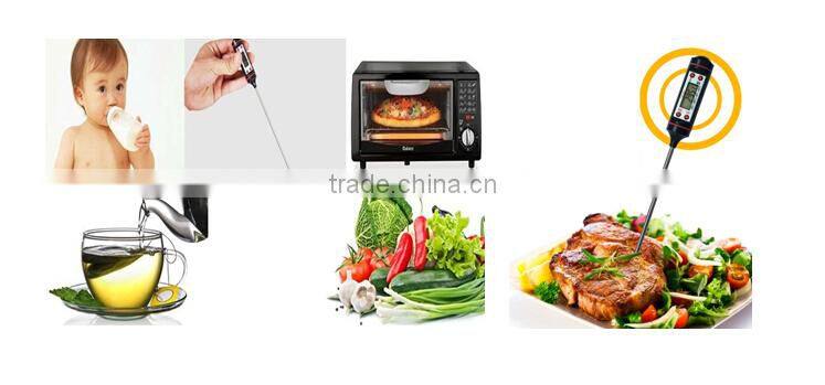 DTH-101 Folding Stainless Steel Kitchen thermometer , Digital Food Thermometer , Kitchen Cooking Thermometer