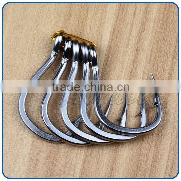 Lightweight outdoor fishing tools stainless steel silver bulk fishing hooks 1000