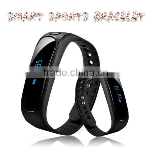 Digital 0.84" Bluetooth OLED Smart Bracelet E02 Fitness Tracker Wristband Smart Bracelet with Heart Rate Monitor