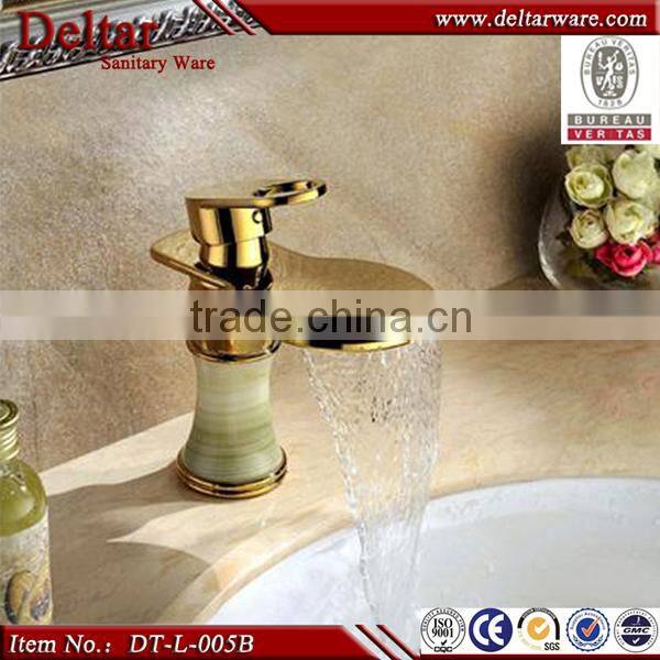 golden bathroom faucet light green stone, guangdong sanitary ware, all kinds of faucets brass stainless steel
