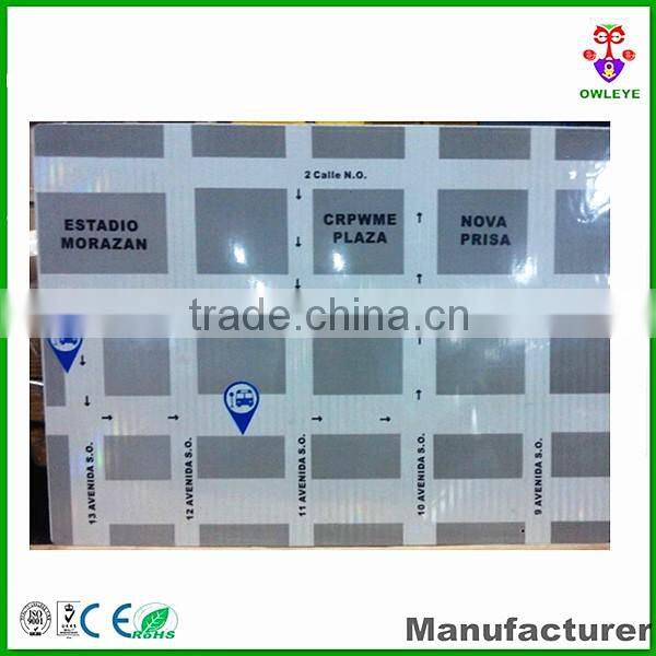 High intensity reflective film with Prismatic Road safety traffic sign