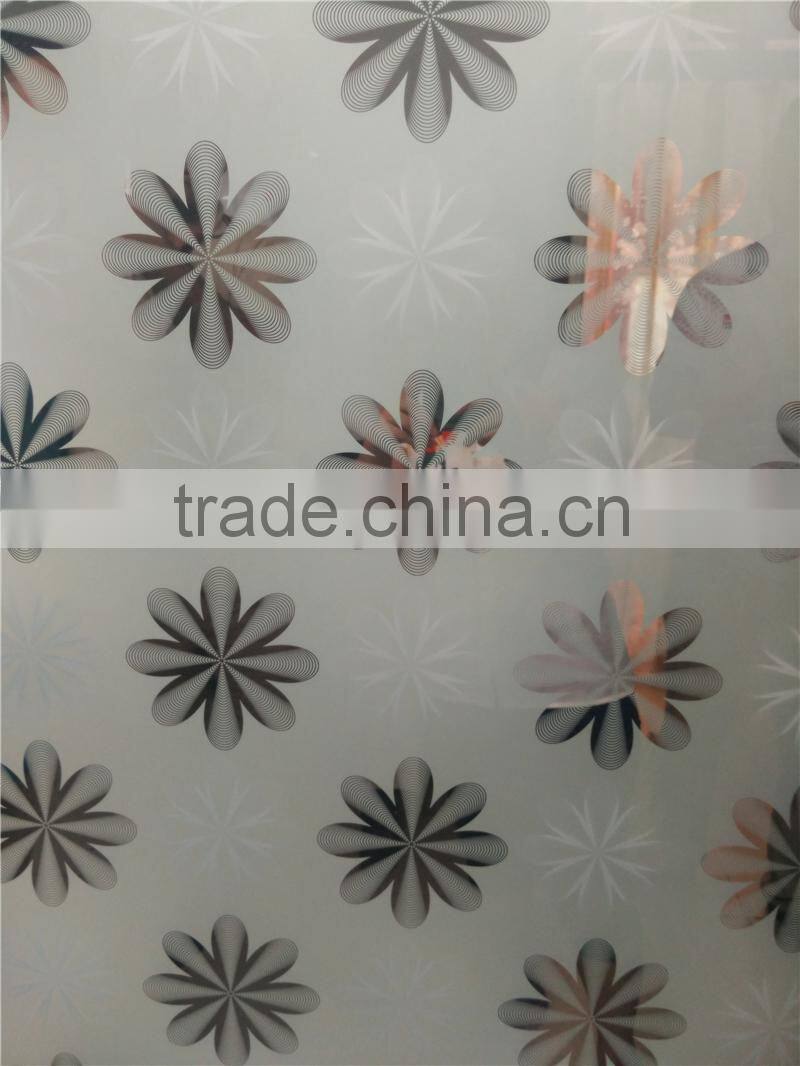 biggest art glass factories in china 4mm shower Art Glass