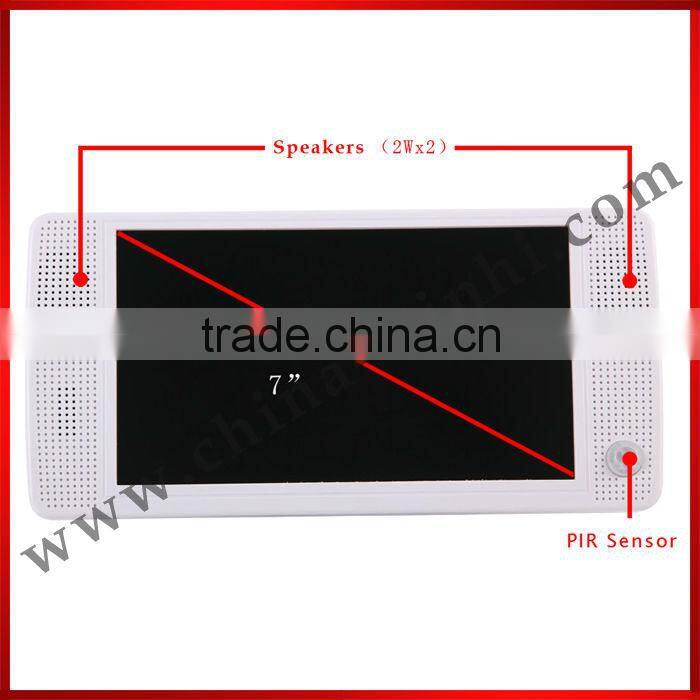 Low Cost Auto Loop Play Super 7 TFT Lcd TV Micro HD Lcd Display Advert Motion Sensor Video Player