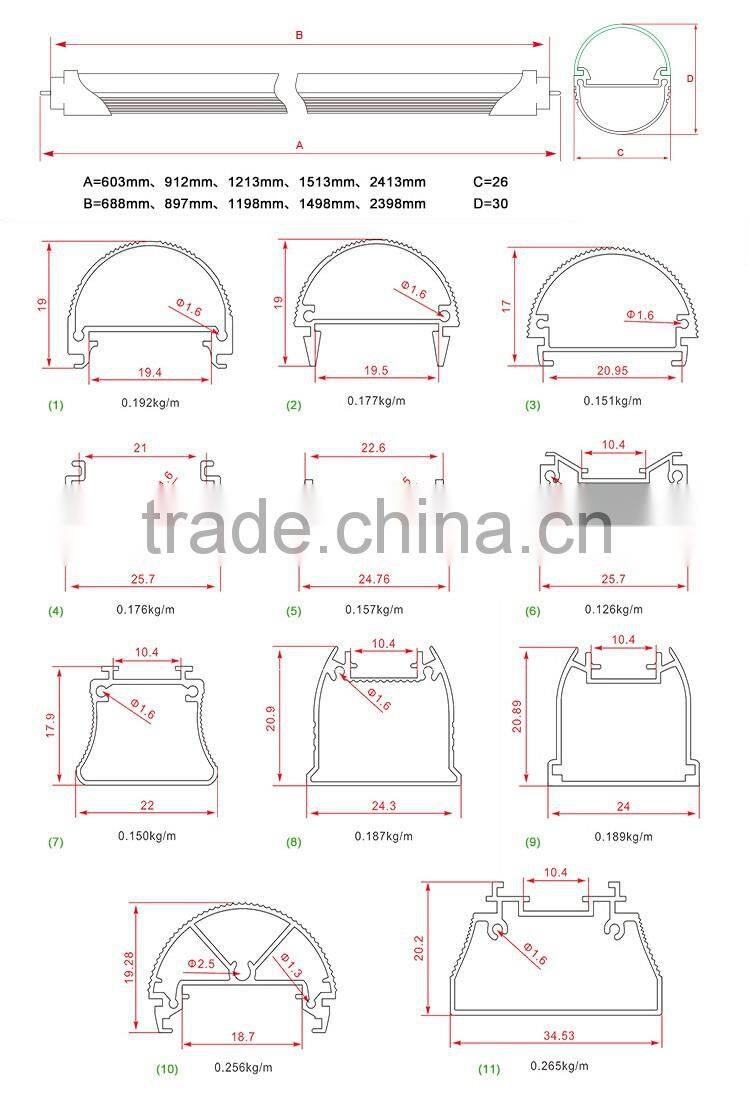 new 2016 tube light raw material , 4ft led tube light fixture ube8 led light tube 8