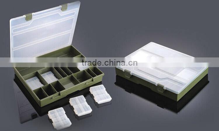 Gold Supplier storage and waterproof plastic fishing lure tackle box