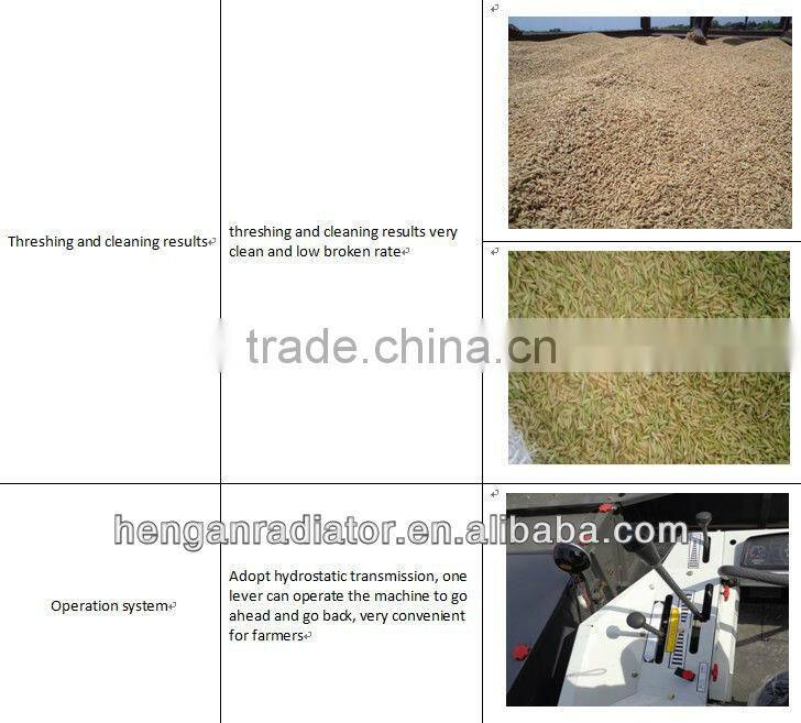 mini corn rice wheat combine harvester