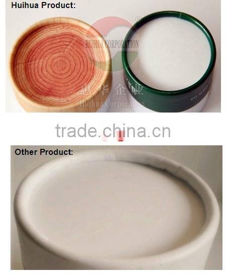 view top round paper can packaging