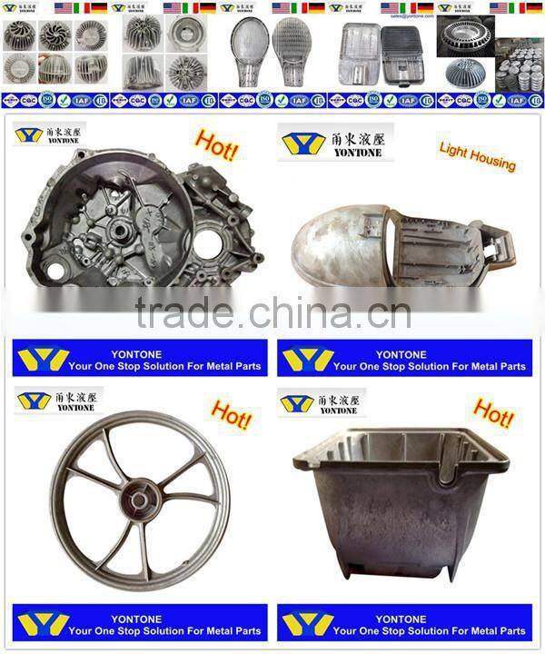 Yontone YT645 Leader ISO9001 Supplier High Value Added	Aluminum Alloy ZL102 AlSi9Cu3 AlSi12Fe A380 A356 ADC12	Die Cast Drum Hoop