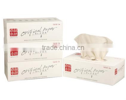 Tralin OEM box facial tissue100% Virgin Wheat Straw Pulp soft OEM box facial tissue