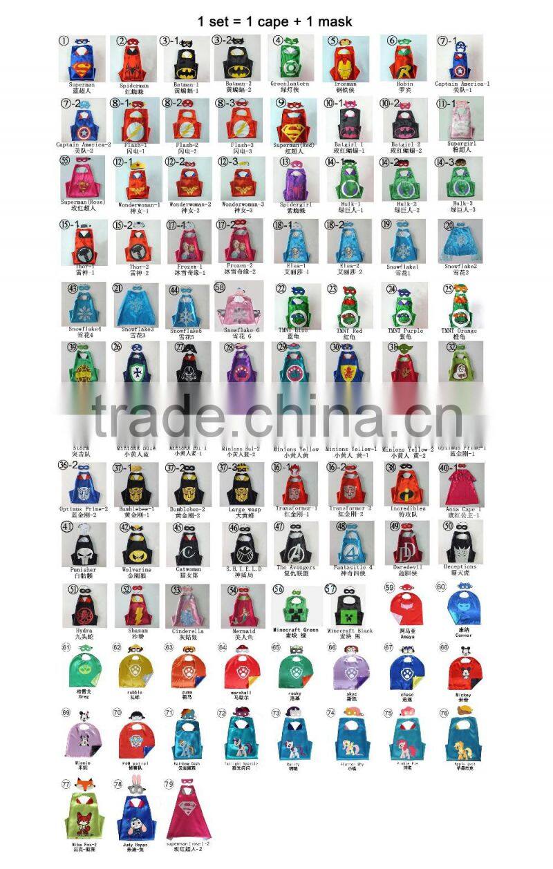Girls Superhero Dress Up Costumes with sticker