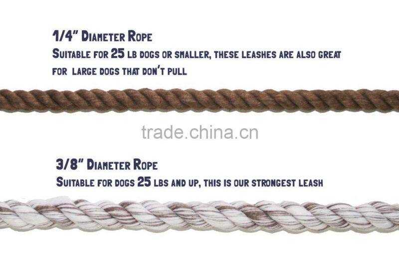 Dog lead rope pet supplies dog collar dog leash: cotton rope leash
