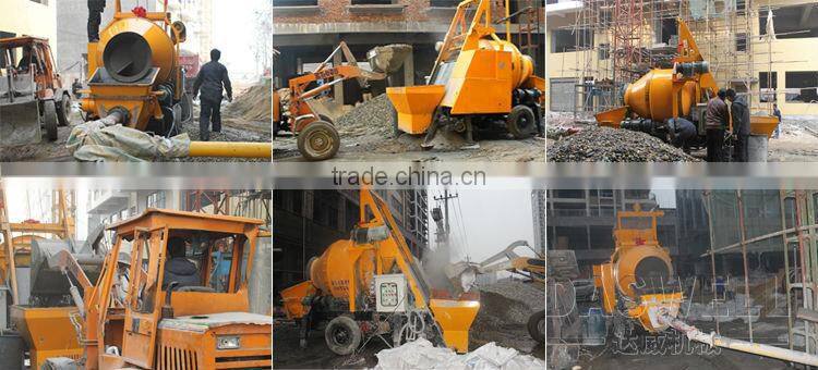 Small Portable Concrete Mixer Semi Trailer