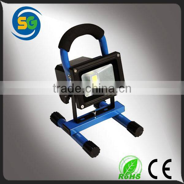 LED rechargeable floodlight 10w blue point flood led work light