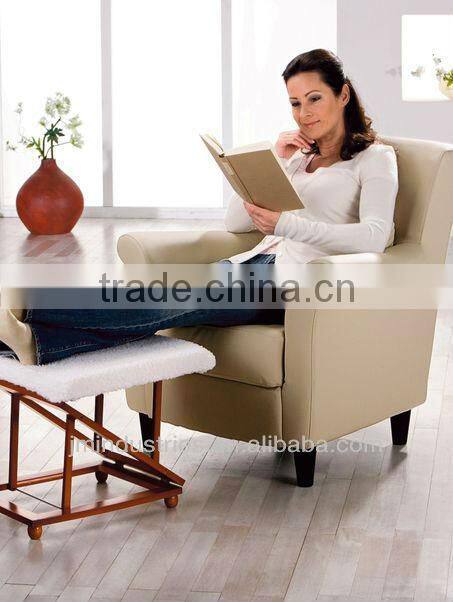 Adjustable Wooden Footstool