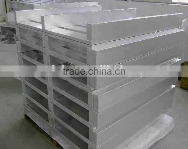 4-way 3 runner aluminum pallet for storge