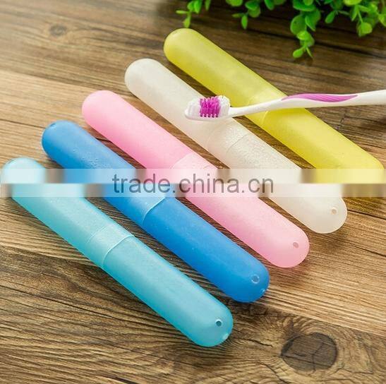 Plastic colorful travel toothbrush box, toothbrush case