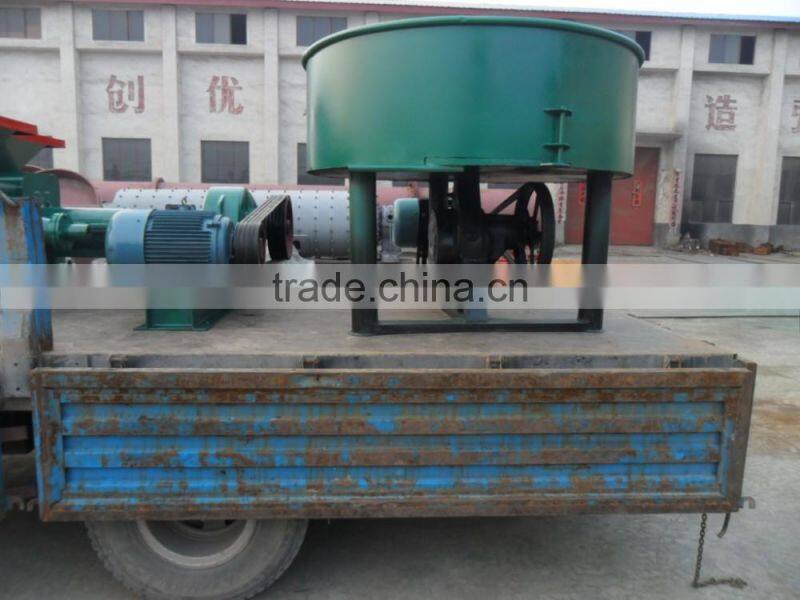 Double Roller Charcoal Crusher Mixer Machine