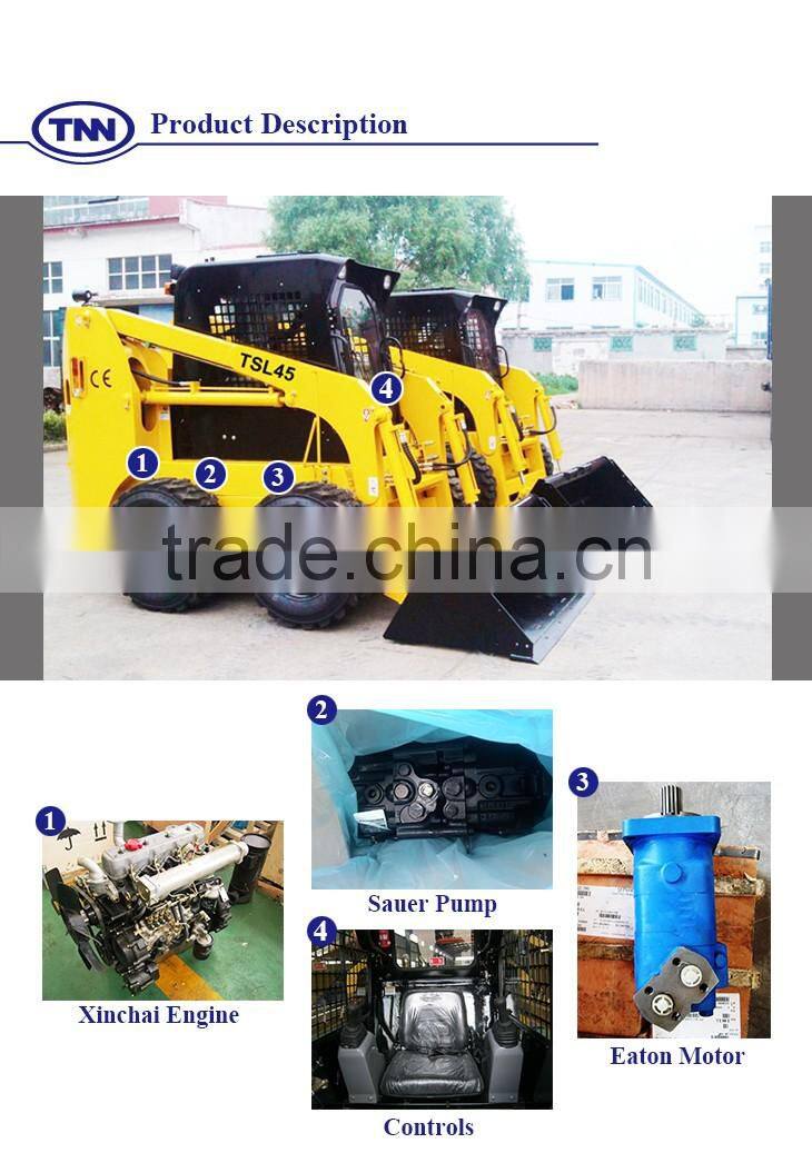TSL60 High Efficiency Best Quality Chinese Skid Steer Loader Supplier