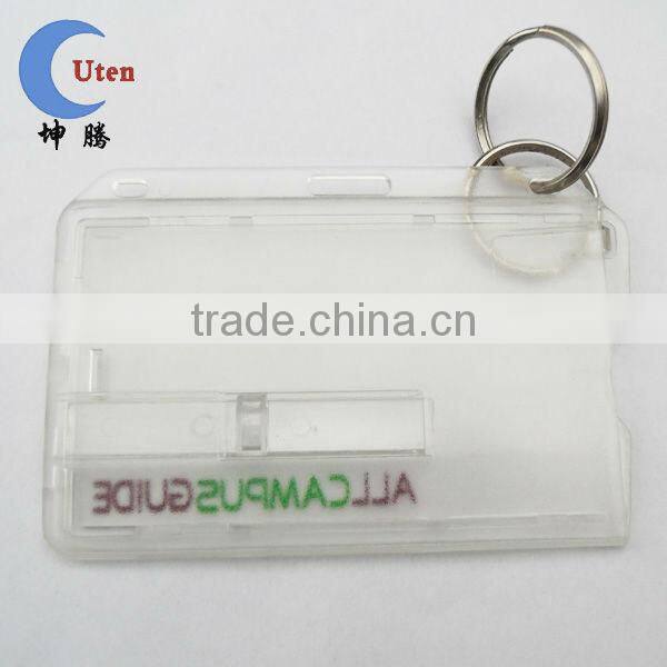 Clear PC Rigid Plastic ID Card Holder