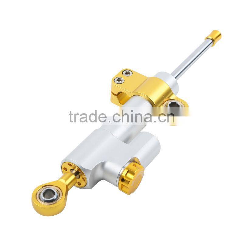 for Universial Motorcycle Adjustable Steering Damper Stabilizer Top Quality Silver