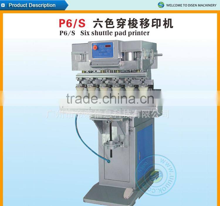 Six color pad printer machine