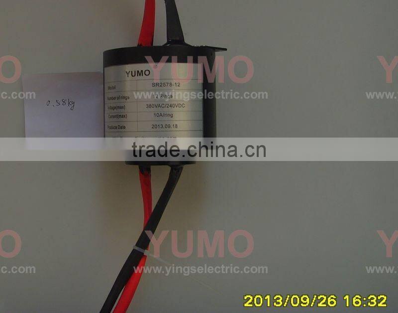 SR2578-12 YUMO Slip ring 12 rings 10A lectrical contacts with CE certificated Capsule Slip Ring