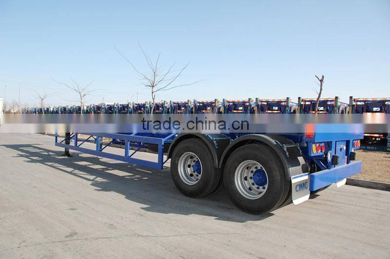 Tri-axle Skeleton Container Tipper Semi Trailer