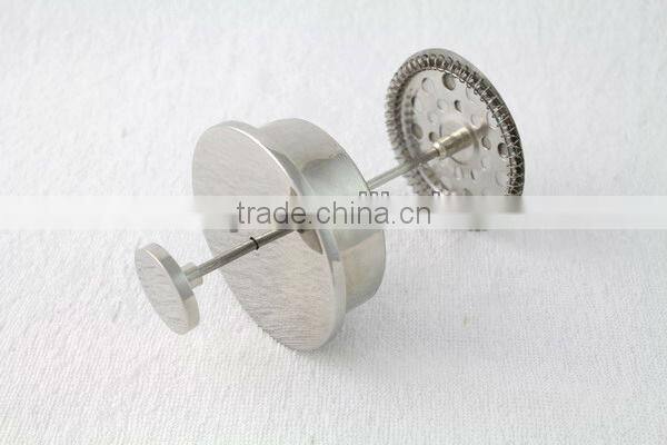 double wall stainless steel quadrate shape coffee press (0.35L,0.8L,1.0L)