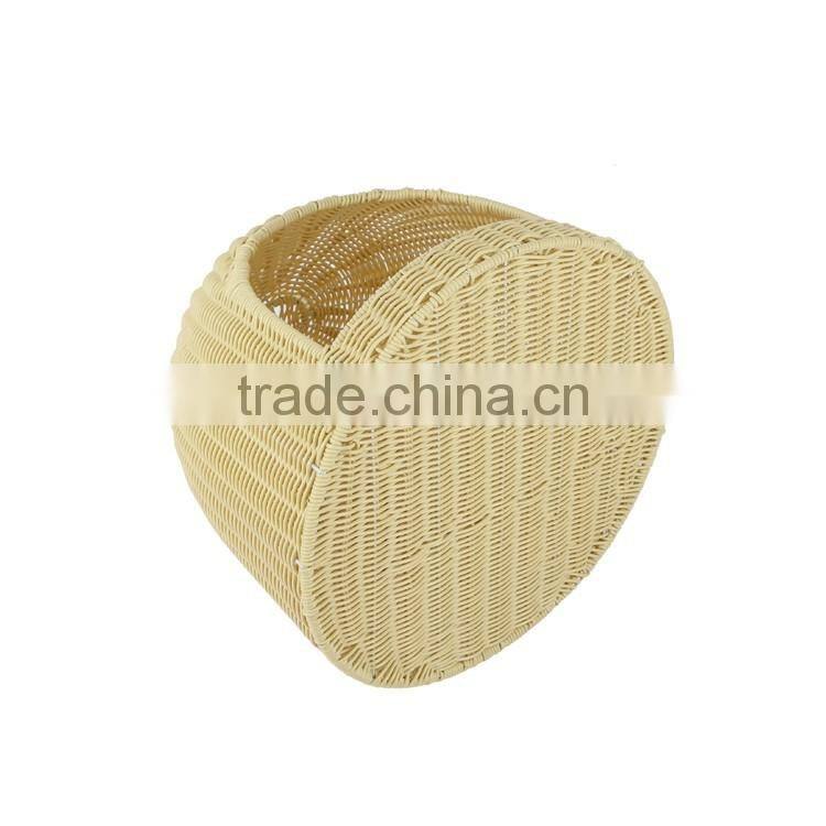 Eco-friendly resin wicker woven toy storage basket baby gift baskets