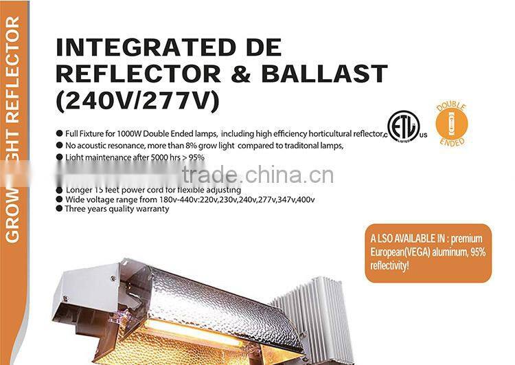 China Honest Manufacturer SINOWELL Hydroponics 1000 watt Double Ended Grow Light Digital Ballast