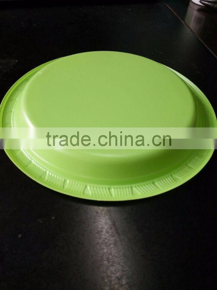 7" inch disposable PS colorful plastic plates party tray