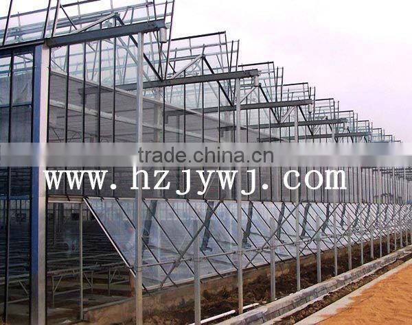 Open the top glass greenhouse