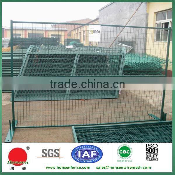 Orange Color Powder Coated Temporary Fencing For Canada Market