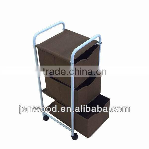 Storage bins shelf with steel stainless