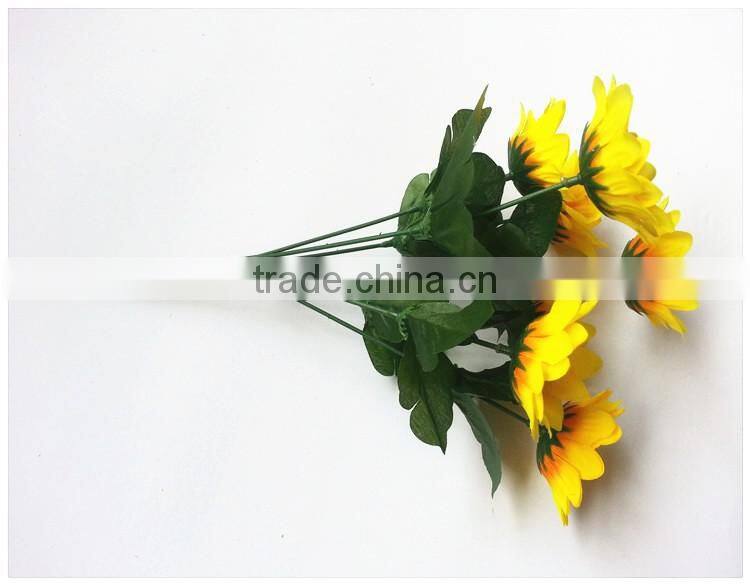 Vivid flower arrangement accessories silk chrysanthemum aritificial flower making