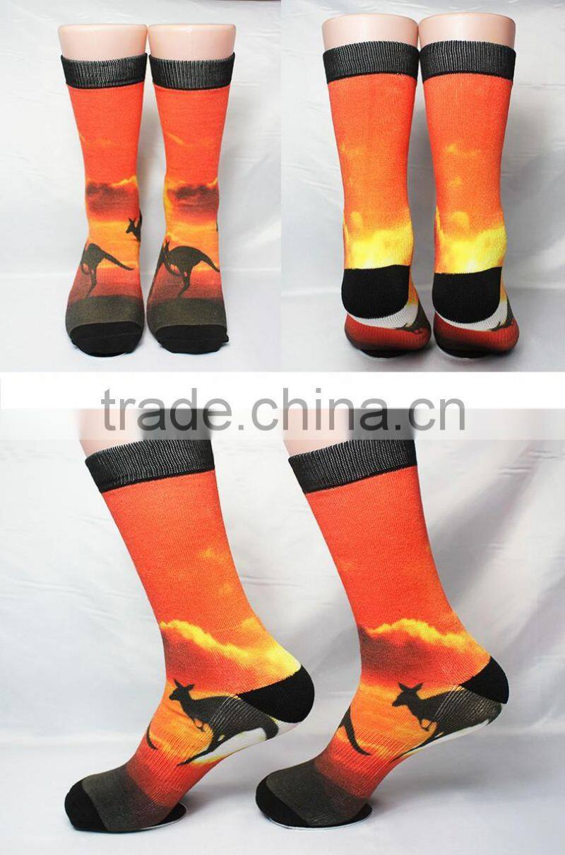 3D sublimation printing sock/adult 3d slipper socks
