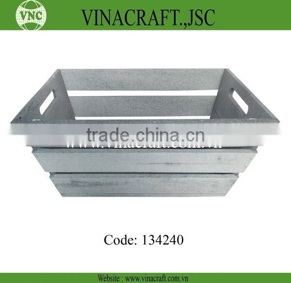 Red bamboo basket from bamboo mat