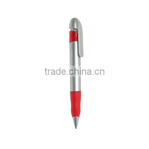 Best selling stylus ballpoint pen with plastic barrel and rubber grip