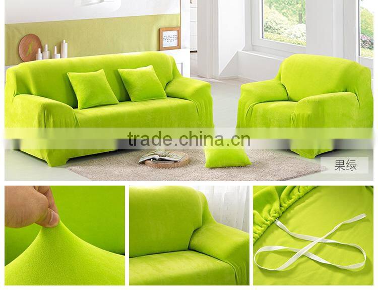 wholesale quality Autumn winter elastc flannel fabric protective sofa cover LQ-SC100