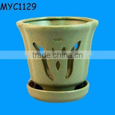 Indoor decorative ceramic orchid pot