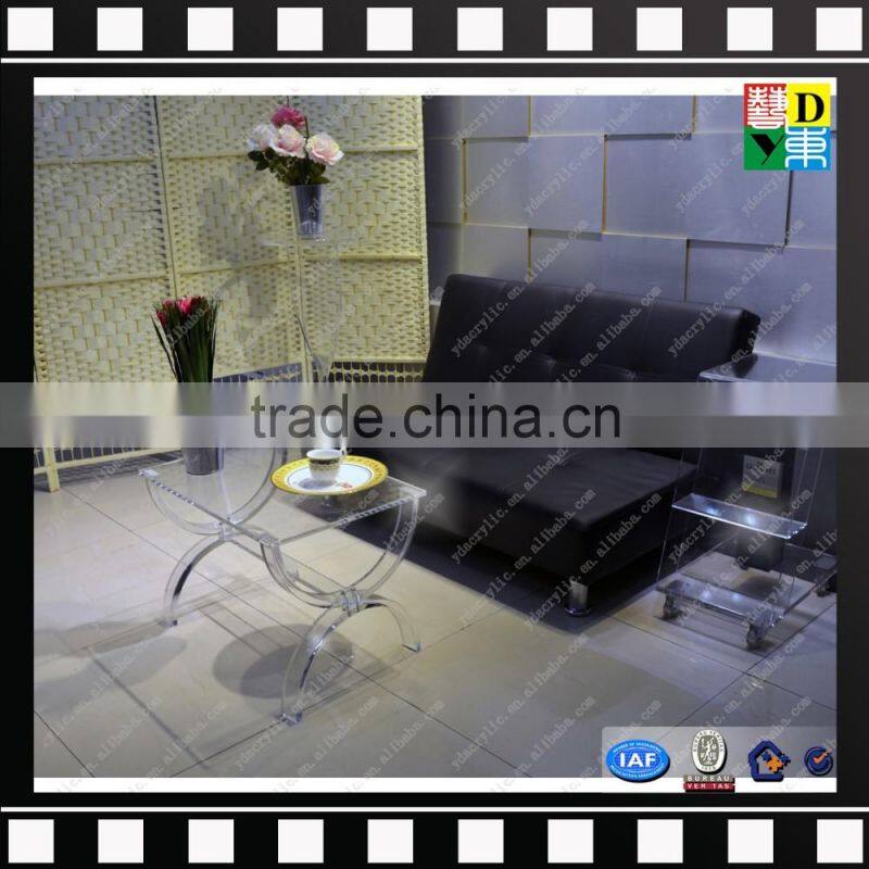Hot sell clear plastic furniture legs popular design acrylic table legs cheap fancy PMMA sofa leg from china manufacturer