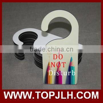 Customed design MDF doorplate sublimation wood door hanger