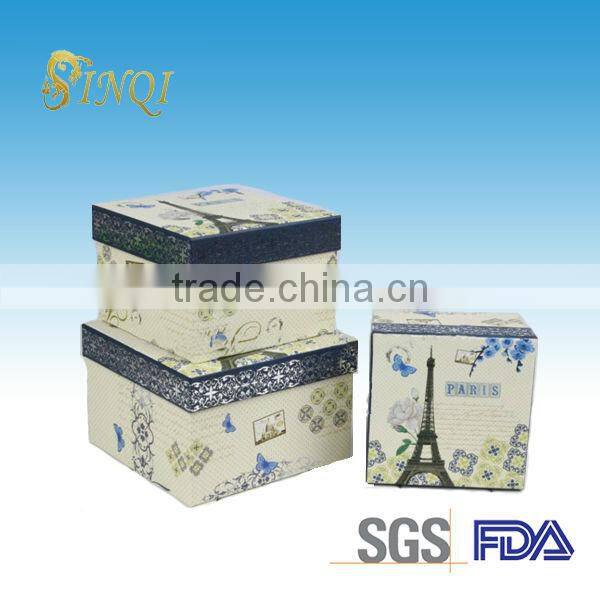 Square shaped Wedding dress packing boxes